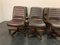 Leather Swivel Chairs by Vaghi, 1980s, Set of 10 9