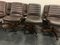Leather Swivel Chairs by Vaghi, 1980s, Set of 10 8