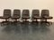 Leather Swivel Chairs by Vaghi, 1980s, Set of 10 10