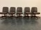 Leather Swivel Chairs by Vaghi, 1980s, Set of 10, Image 10