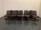 Leather Swivel Chairs by Vaghi, 1980s, Set of 10 13