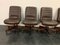 Leather Swivel Chairs by Vaghi, 1980s, Set of 10 11