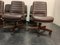 Leather Swivel Chairs by Vaghi, 1980s, Set of 10 7