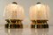 Lampes de Chevet ou Lampes de Bureau Vintage avec Abat-jour en Verre Soufflé à la Main de Doria, 1960s ou 1970s, Set de 2 4