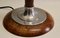 French Art Deco Table Lamp in Oak and Aluminium from Mazda, 1920s, Image 6