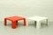 Italian Plastic Gatti Tables by Mario Bellini for B&B Italy / C & B, 1967, Set of 2 1