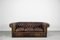 Large Antique Brown Leather Chesterfield Sofa, 1920s 1