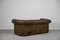 Large Antique Brown Leather Chesterfield Sofa, 1920s 18