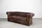 Large Antique Brown Leather Chesterfield Sofa, 1920s, Image 9
