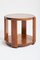 Großer Art Deco Tisch mit Holzplatte 4