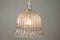 Vintage Bell-Shaped Glass Pendant Lamp from Doria, 1960s 3