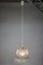 Vintage Bell-Shaped Glass Pendant Lamp from Doria, 1960s 4