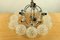 Mid-Century Atomic Space Age Chandelier in Glass & Chrome, 1960s or 1970s, Image 8