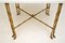 Vintage Brass & White Quartz Side or Coffee Table 5