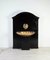 Black Wood & Brass Lions Head Indoor Fountain 1