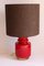 Red Murano Glass Table Lamp, 1970s 9