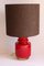 Red Murano Glass Table Lamp, 1970s, Image 9