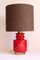 Red Murano Glass Table Lamp, 1970s 1