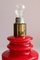 Red Murano Glass Table Lamp, 1970s, Image 4