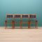 Danish Beech Chairs, 1970s, Set of 4 1