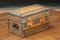 Vintage Fabric Small Trunk, 1920s, Image 1