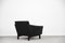 Vintage Danish Modern Black Leather Living Room Set, 1960s, Set of 2, Image 12