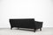 Mobilier de Salon Vintage Moderne en Cuir Noir, Danemark, 1960s, Set de 2 8