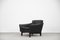Vintage Danish Modern Black Leather Living Room Set, 1960s, Set of 2, Image 10