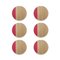 Medium Nelumbo Coasters by Andrea Gregoris for Lignis, Set of 6, Image 1