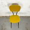 Spanish Mustard Velvet & Metal Chair, 1970s 4