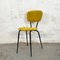 Spanish Mustard Velvet & Metal Chair, 1970s, Image 1
