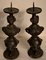 Chinese Bronze Candleholders, Set of 2 2