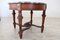 Vintage Red Marble & Walnut Table, 1930s, Image 10