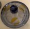 Art Deco Blue & Yellow Glass Container 11