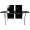 Model Super Ellipse Dining Table with 2 Extensions by Piet Hein & Bruno Mathsson for Fritz Hansen, Image 1