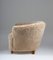 Mid-Century Scandinavian Lounge Chair in Sheepskin by Otto Schulz 3