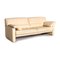 Cream Leather Living Room Set 6