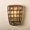 Iron and Bubble Glass Sconce from Limburg, 1960s 4