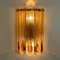 Wall Lights with Amber Teardrops from Mazzega, 1970s, Set of 2, Image 16