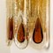 Wall Lights with Amber Teardrops from Mazzega, 1970s, Set of 2, Image 8
