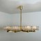 Brass Chandelier with 8 Glass Shades in the style of Kalmar, 1960s, Image 15