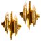 Mid-Century Brass Wall Sconces, 1970s, Set of 2, Image 1