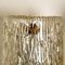 Mid-Century Brass and Blown Glass Chandelier from Hillebrand, 1960s 4