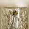 Mid-Century Brass and Blown Glass Chandelier from Hillebrand, 1960s, Image 4