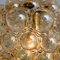 Amber Bubble Glass Pendant Lamp by Helena Tynell for Limburg, 1960s, Image 4