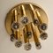 Vergoldete Messinglampen mit Swarovski Kugeln von Ernst Palme für Palwa, 1960er, 5er Set 15