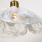 Large Four-Petal Flower Melting Glass Chandeliers from Kalmar, 1970s, Set of 2, Image 2