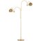 Double Eyeball Brass Floor Lamp from Gepo, 1960s, Image 2