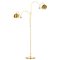 Double Eyeball Brass Floor Lamp from Gepo, 1960s, Image 1