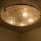 Lampada da parete in ottone e vetro di Murano soffiato di Hillebrand, anni '60, Immagine 13